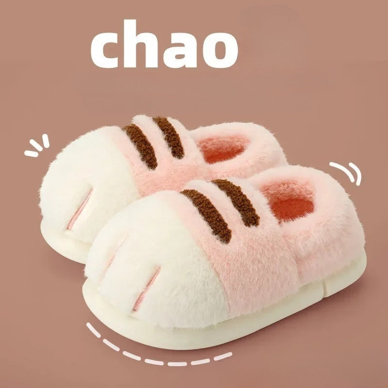 Fuzzy Tiger Slippers