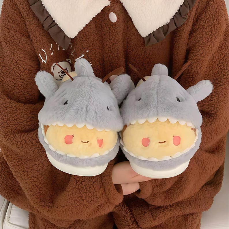 Shark Bee Slippers